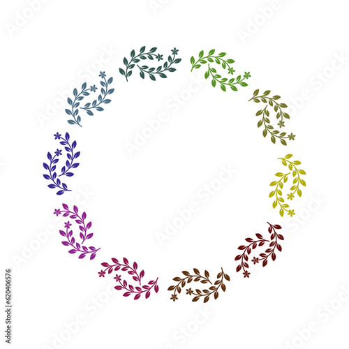 laurel wreath vector logo template