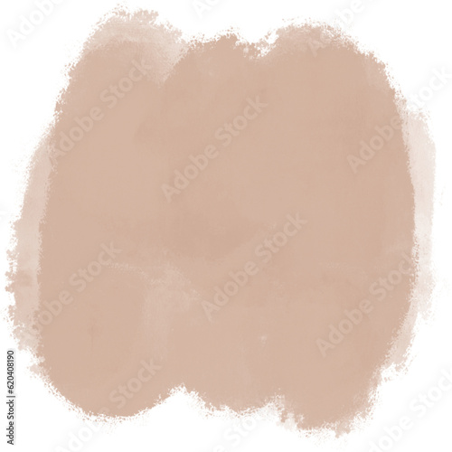 Quadro em tela Watercolor Brushstroke Taupe Paint
