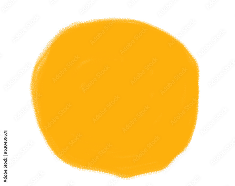 An isolated orange circle text block with space for copy or logo An isolated orange circle text block with space for copy or logo