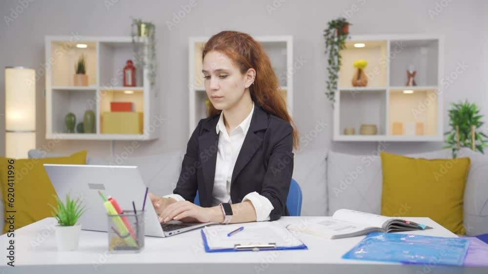 Home office worker woman portrait Home office worker woman portrait
