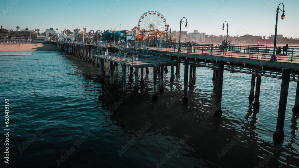 Fototapeta premium pier at sunset