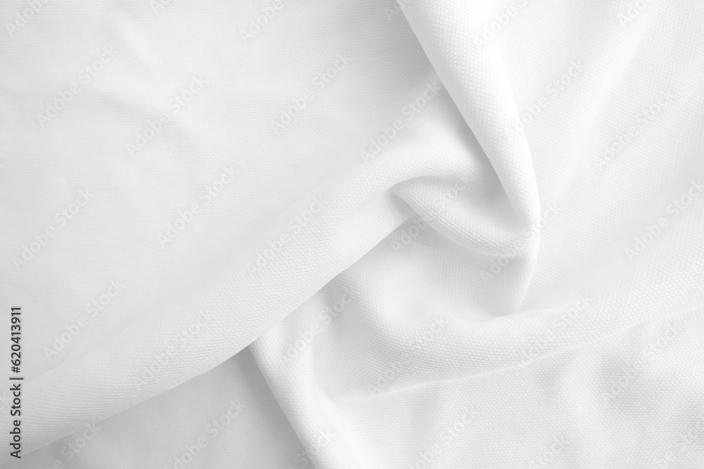 Obraz premium White fabric texture. Cloth background.