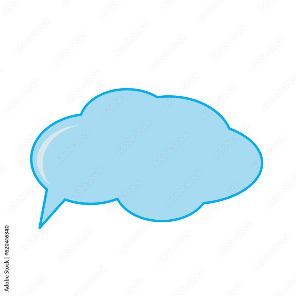 Colorful speech bubble and dialog balloon Colorful speech bubble and dialog balloon