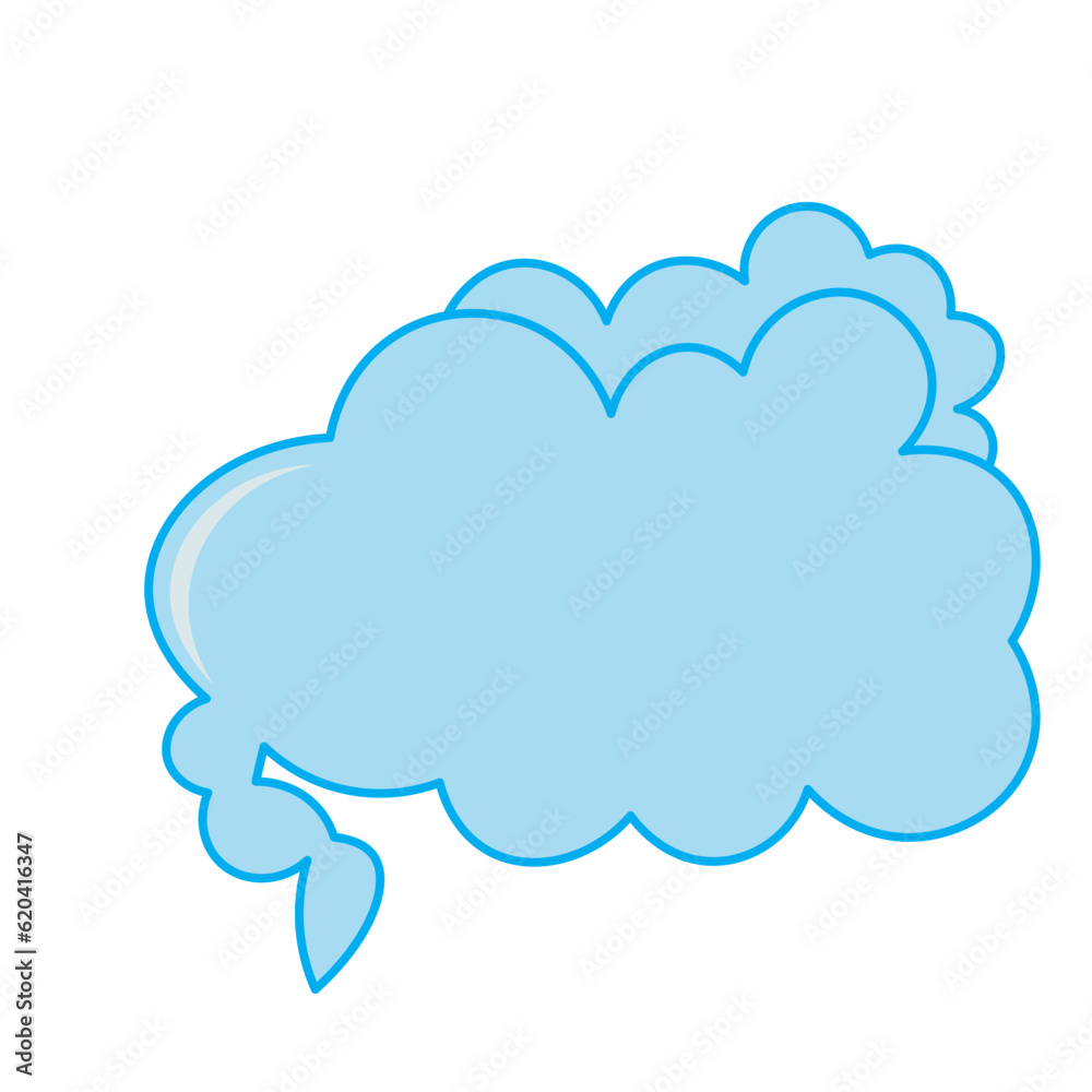 Colorful speech bubble and dialog balloon Colorful speech bubble and dialog balloon