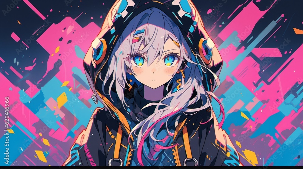 Obraz premium Anime girl Generative AI
