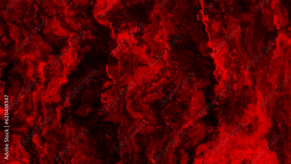 Black and red background of abstract and psychedelic waves