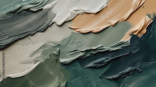 Fototapeta Naklejka Na Ścianę i Meble -  Abstract minimal paint frosting background wallpaper art, ai