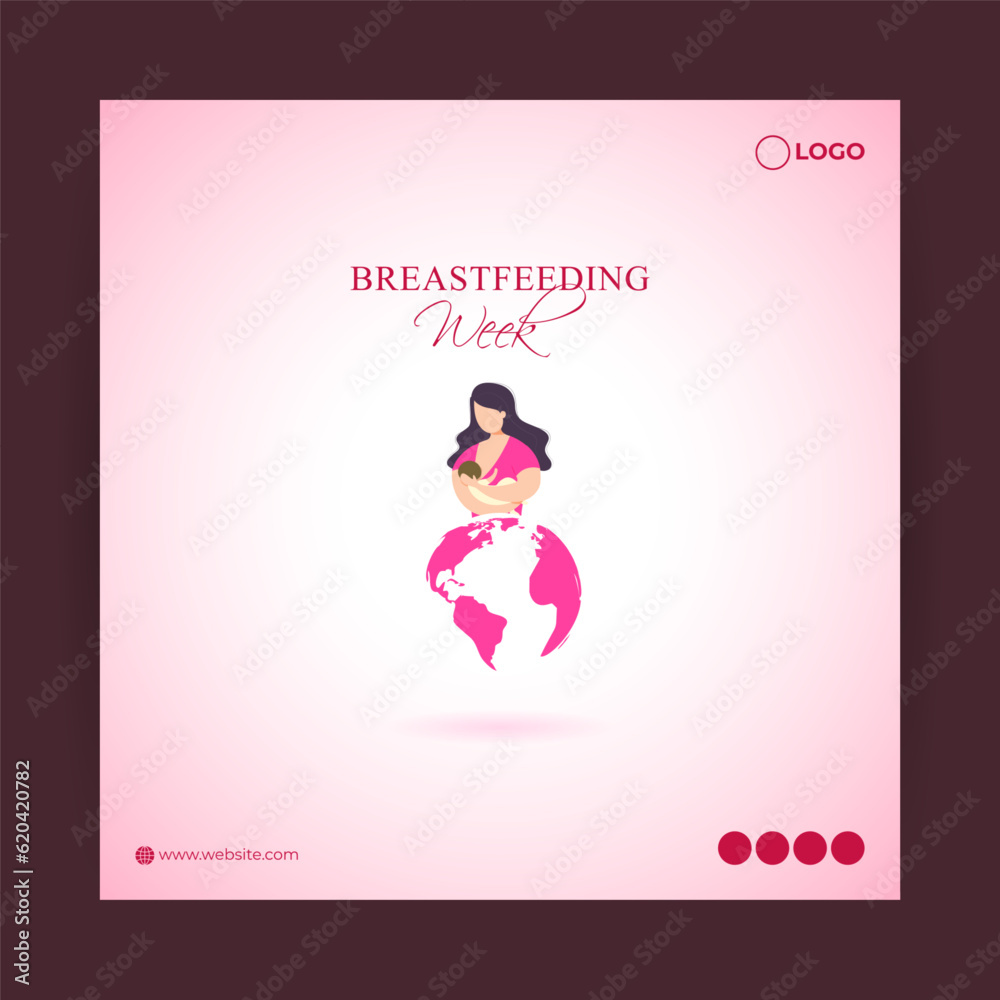 Vector illustration for World Breastfeeding Week Vector illustration for World Breastfeeding Week