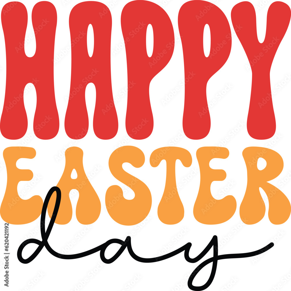 Easter retro svg design eps file Easter retro svg design eps file