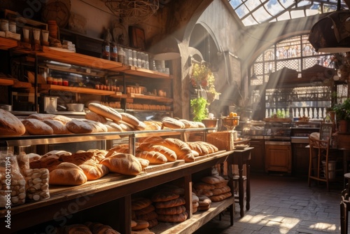 Bread Shop Natural Light, Generative AI