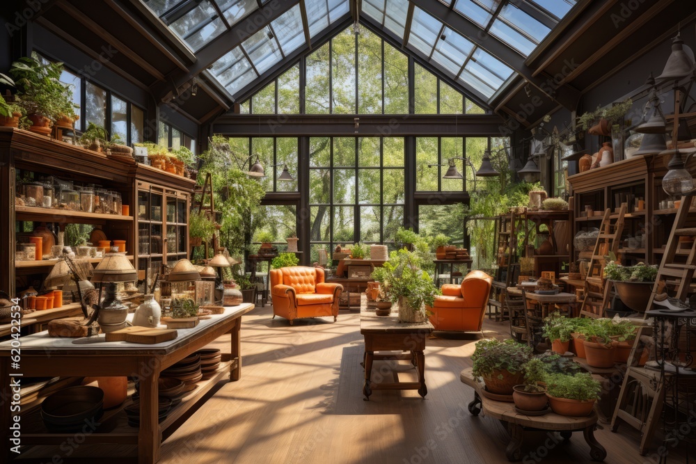 Home Decor Store Natural Light, Generative AI Home Decor Store Natural Light, Generative AI