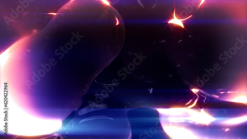 fashion pink pellucid diamond bulbs with intensive shine - abstract 3D rendering