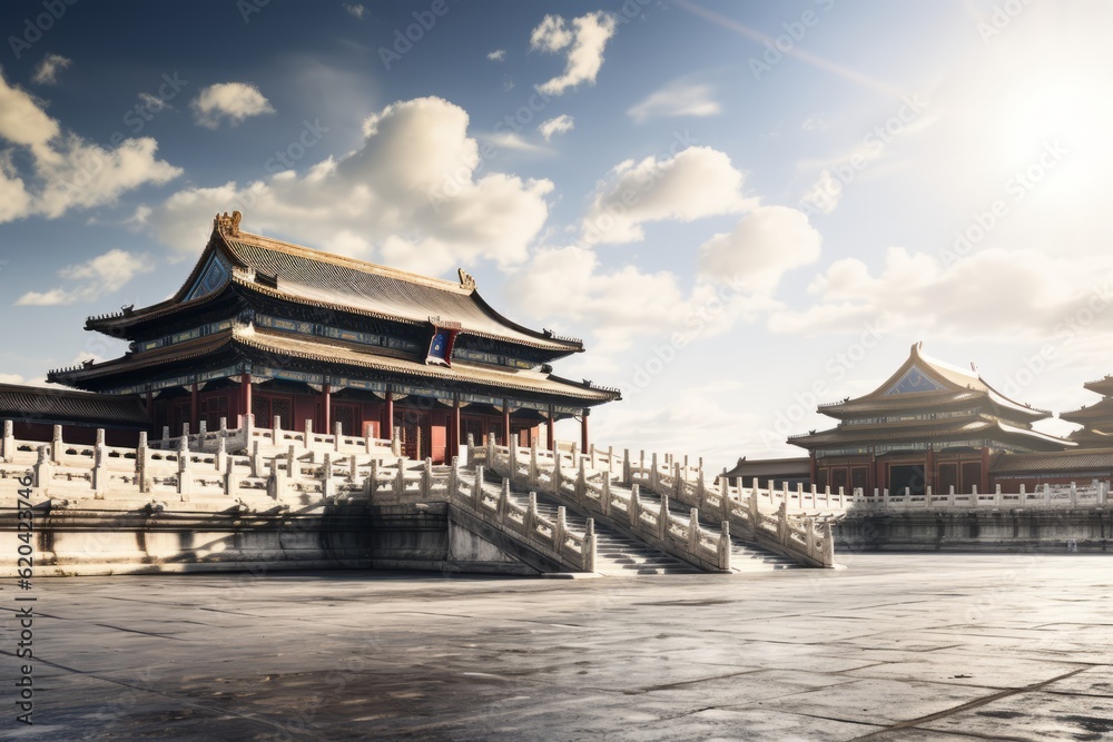 Forbidden City Natural Light, Generative AI Forbidden City Natural Light, Generative AI