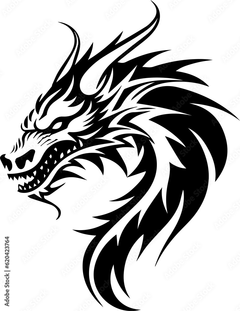 Dragon vector icon illustration design logo template Dragon vector icon illustration design logo template
