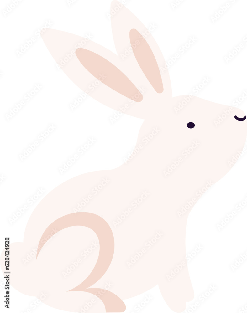 Obraz premium Cute pink bunny