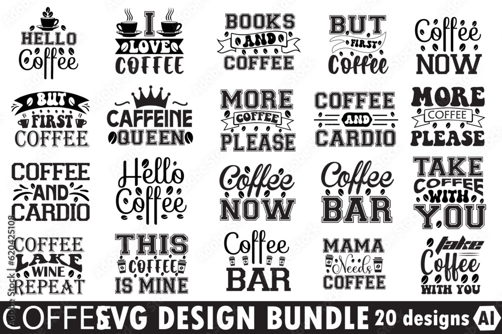  coffee svg design bundle 