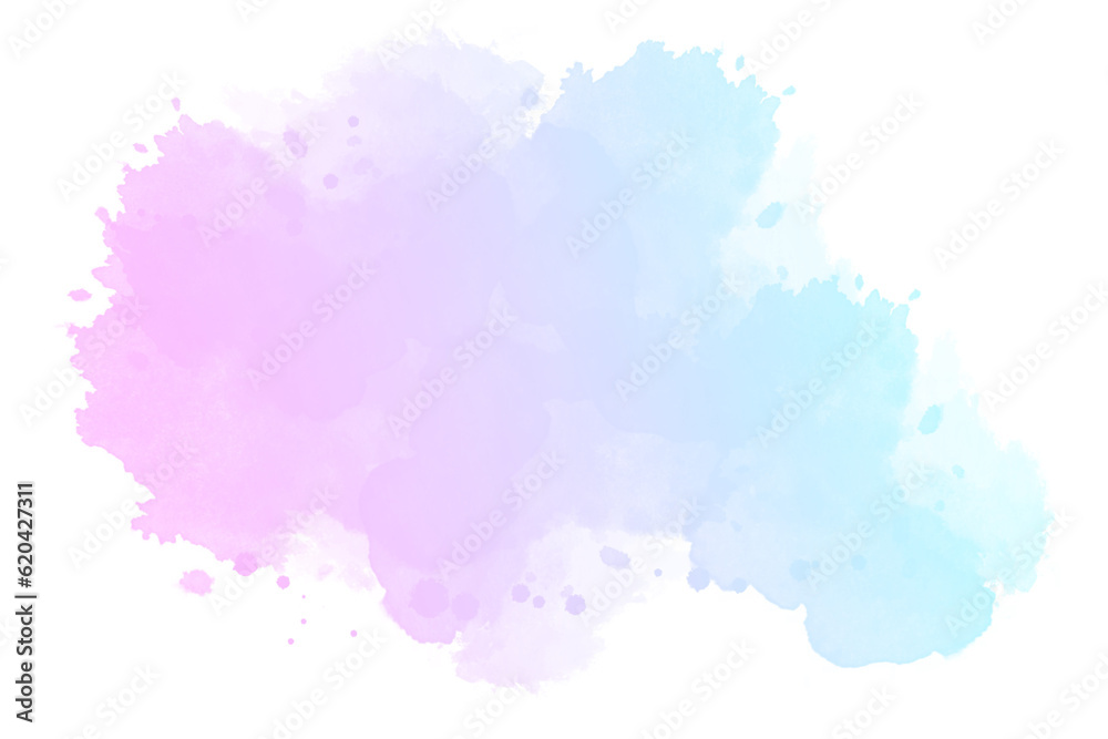 watercolor pastel background. watercolor background with clouds. isolated
