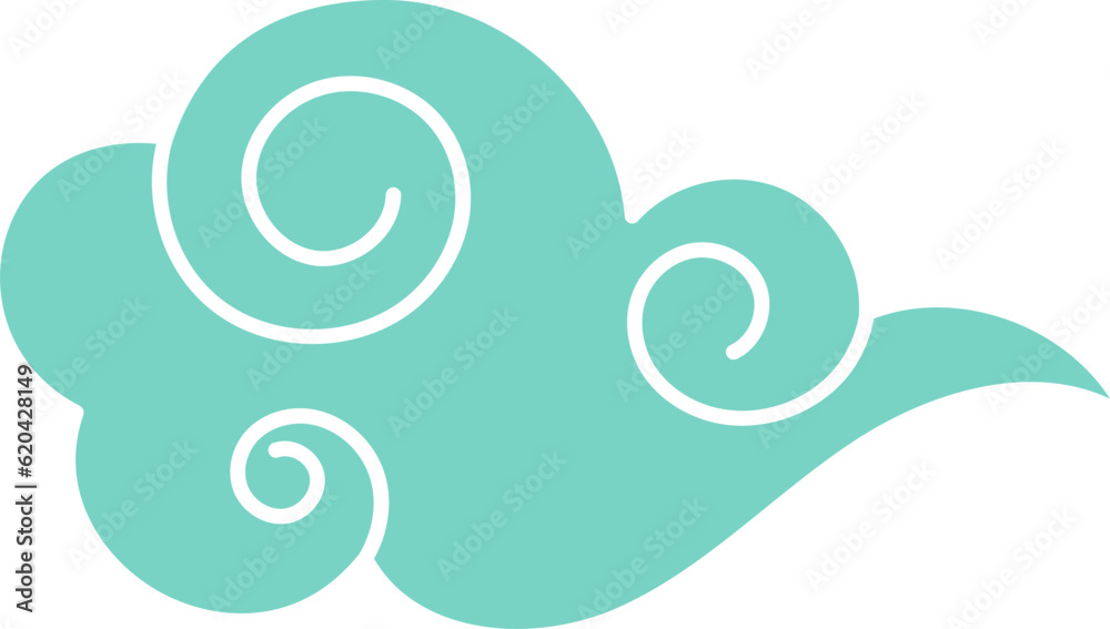 Decorative cloud in Chinese style Decorative cloud in Chinese style