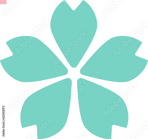 Abstract decorative flower element in Chinese style