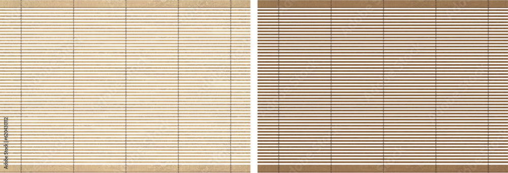 すだれ水彩画2種