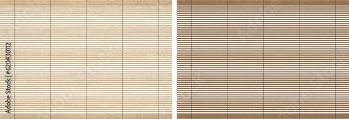 すだれ水彩画2種