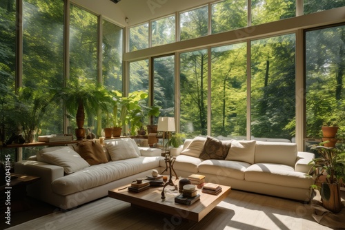 Living Room Natural Light  Generative AI
