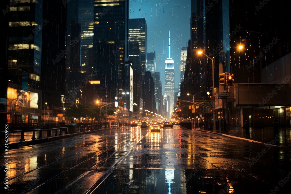 Raining City Natural Light, Generative AI