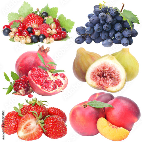 Fresh fruit isolated 