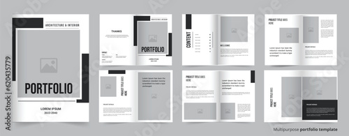 Architecture and interior portfolio or  Fashion photography portfolio layout