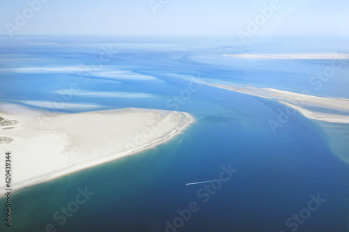 Netherlands. Aerial view of Wadden Island Vlieland