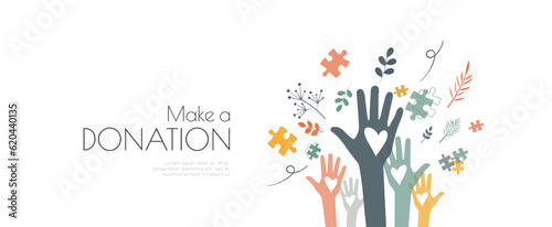 Make a Donation banner. 