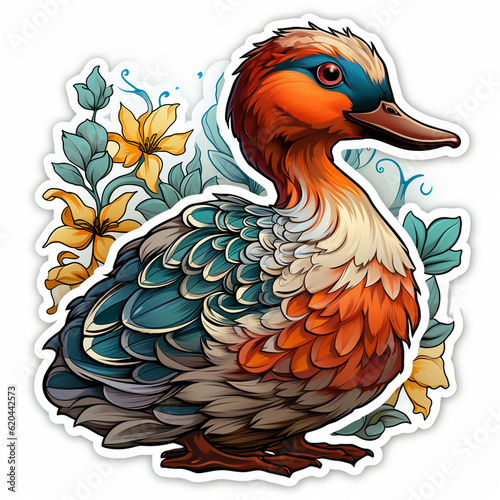 cute duck Sticker