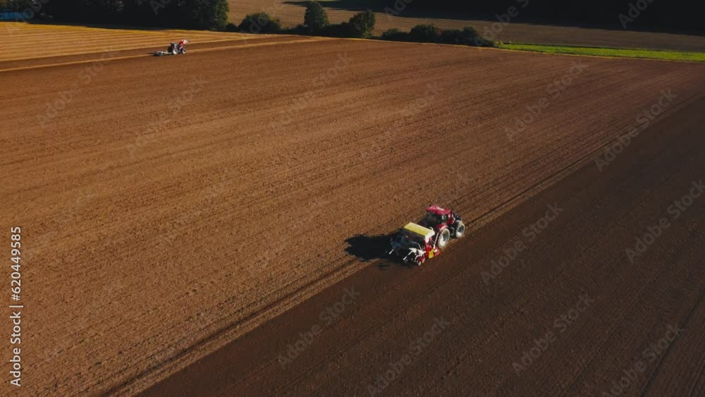 tractor on the field, agriculture, mechanization tractor on the field, agriculture, mechanization