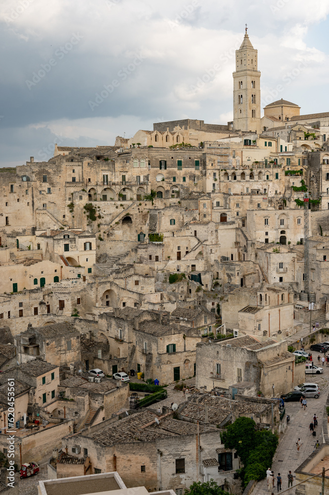 View of the city Matera Citta dei Sassi