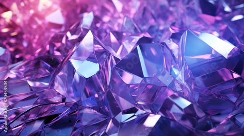 purple crystal gemstone pile background
