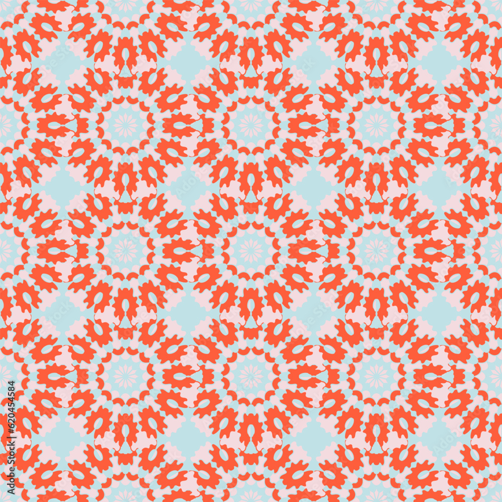 Abstract seamless pattern with ornaments. Vector illustration. Decorative texture for surface design.