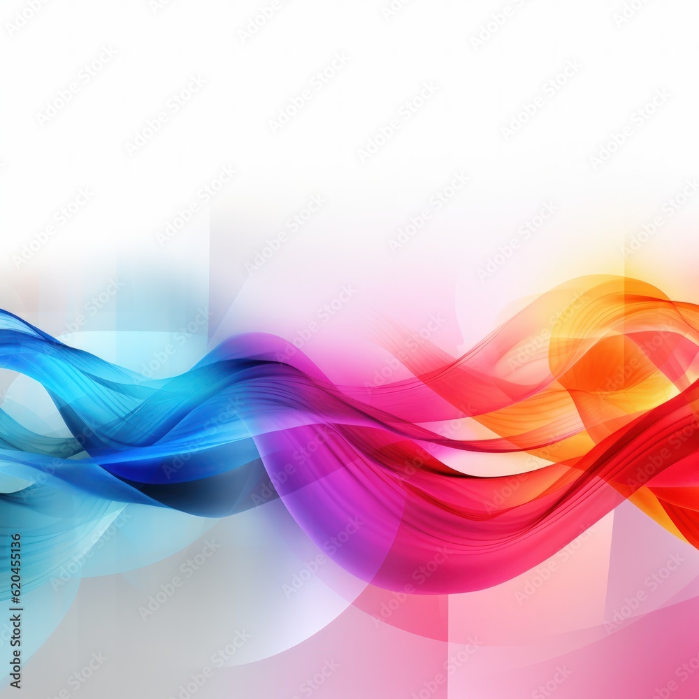 Fototapeta premium Visualization of sound waves. Abstract futuristic background with colorful glowing neon moving high speed wave lines and bokeh lights. Data transfer concept. Fantastic wallpaper. Generative AI