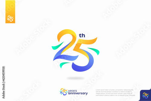 Wallpaper Mural 25th anniversary celebration logotype Torontodigital.ca