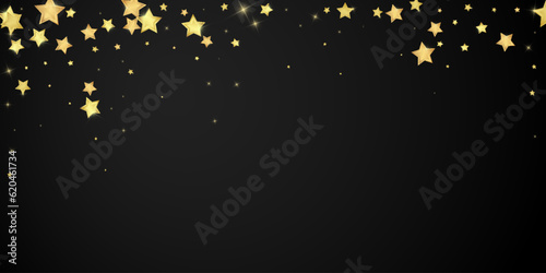 Magic stars vector overlay.  Gold stars scattered