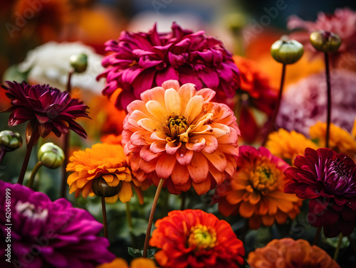 red and yellow flowers