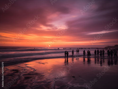 sunset on the beach © Tim Kerkmann