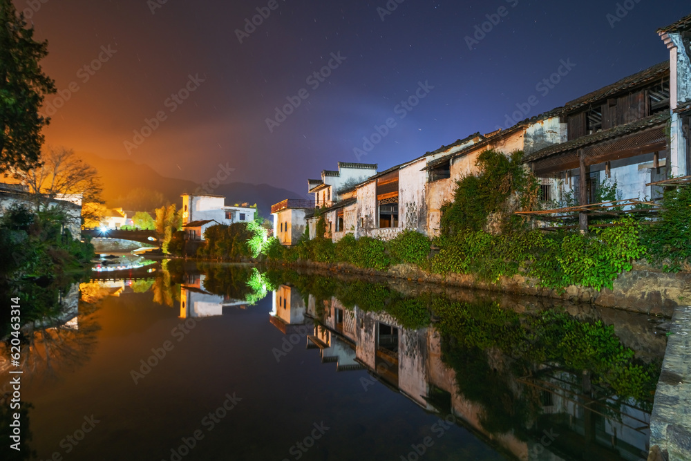 Ancient Villages and Natural Scenery in the Mountainous Areas of Anhui Province, China Ancient Villages and Natural Scenery in the Mountainous Areas of Anhui Province, China