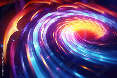 Colorful Neon Lights Abstract Background