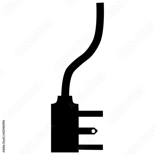 Electric plug vector icon isolated on white background png