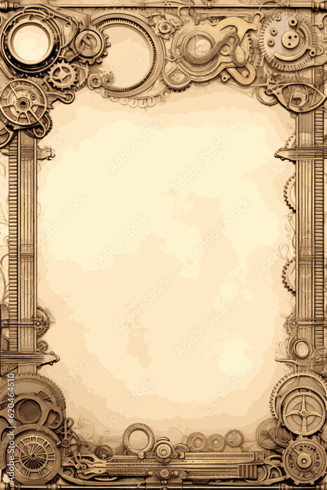 Steampunk Stationery Stock Vector | Adobe Stock