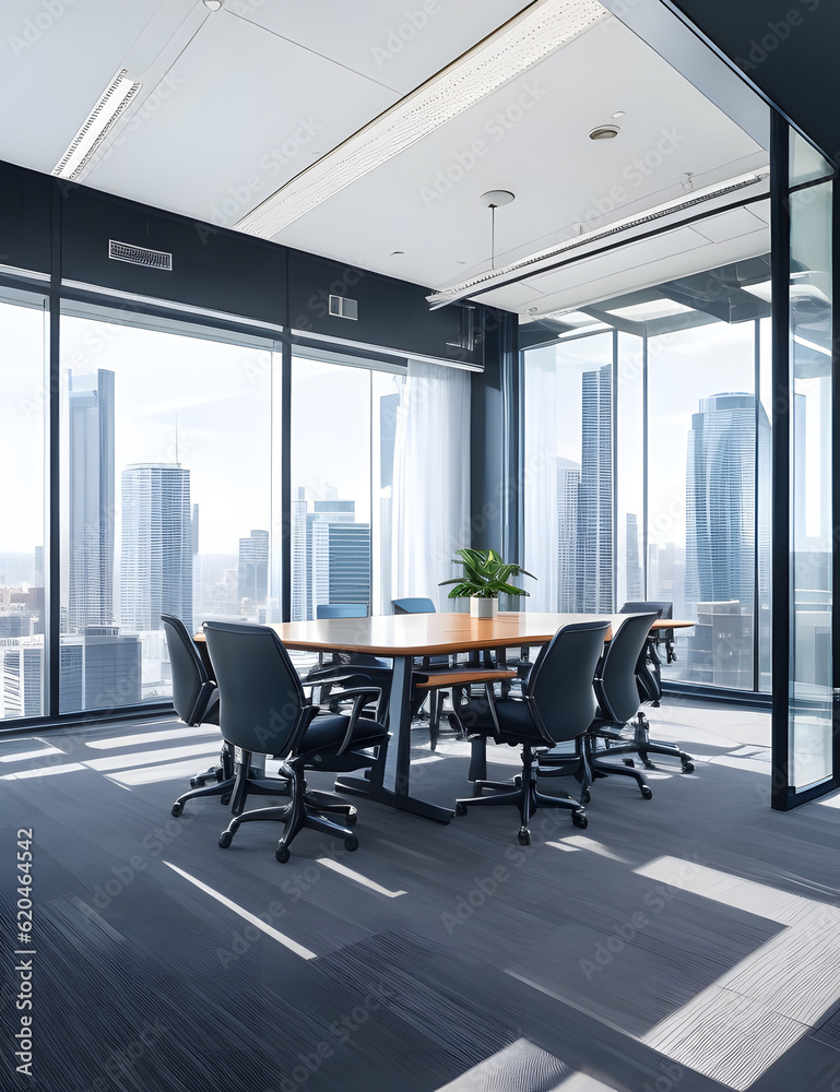 Fototapeta premium Step into the world of business and corporate excellence, where innovation and professionalism thrive. With a wide-angle lens, capture the dynamic energy and strategic vision that drive success in the