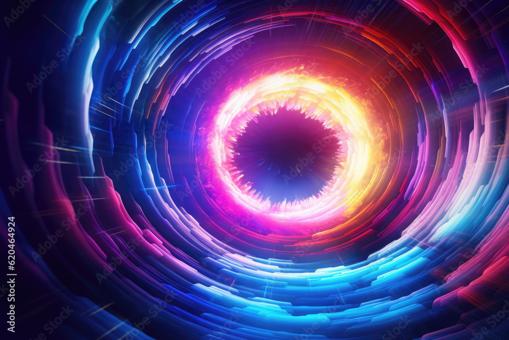 Colorful Neon Lights Abstract Background Colorful Neon Lights Abstract Background