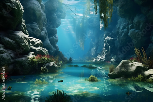 landscape under water 