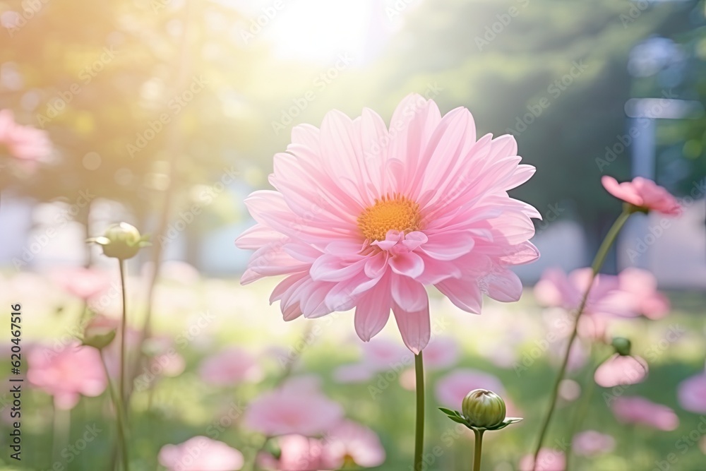 Pink Flower Nature: Beautiful Garden Flora as Cover Page Background, Wallpaper or Landing Page Template for Ecology and Natural Design. Generative AI Pink Flower Nature: Beautiful Garden Flora as Cover Page Background, Wallpaper or Landing Page Template for Ecology and Natural Design. Generative AI