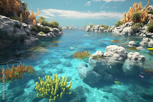 landscape under water 